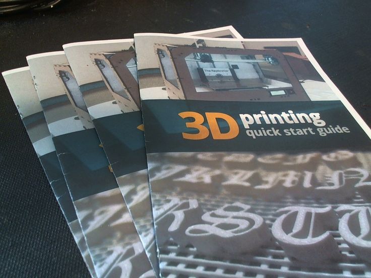 3D-printing quick start guide booklet