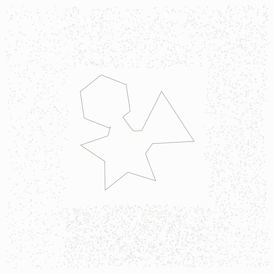 Growth on compound polygon imported from SVG file